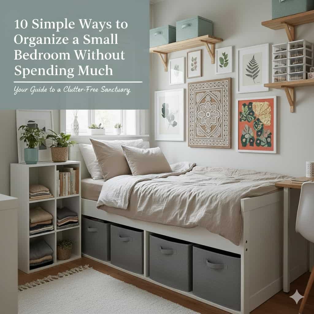10 Simple Ways to Organize a Small Bedroom Without Spending Much